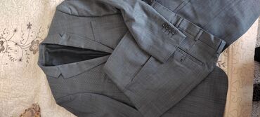 стильные мужские пиджаки: Костюм 3XL (EU 46), 4XL (EU 48), 5XL (EU 50), цвет - Серый