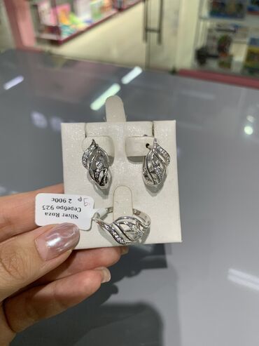 Серебряные наборы украшений: Набор украшений, Проба 925, Женские, Новый — 4