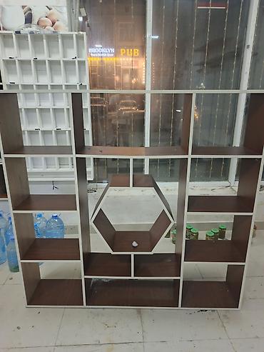 antik mebel: Modul kitab rəfi və vitrin sistemləri - Material: laminat/MDF əsaslı — 2