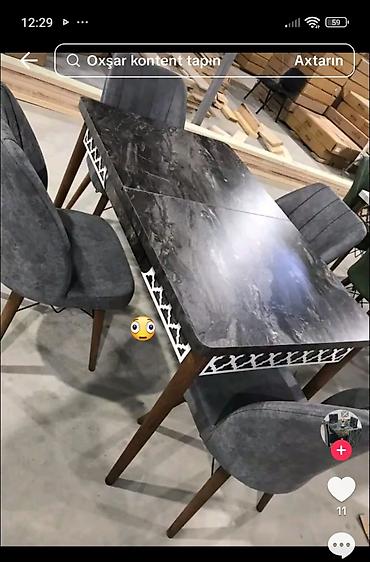 stulla: - Kompüter/iş masası: ölçü E120 sm × H170 sm × D50 sm. Geniş iş səthi — 3