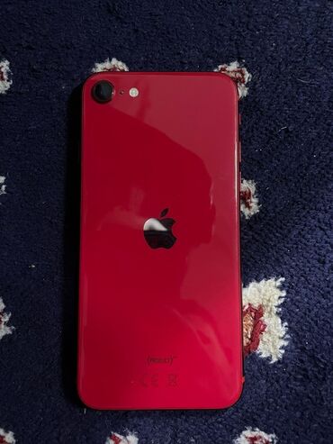 текно пова 5: IPhone SE 2020, Колдонулган, 64 ГБ, Кызыл, Каптама, Куту, 76 %