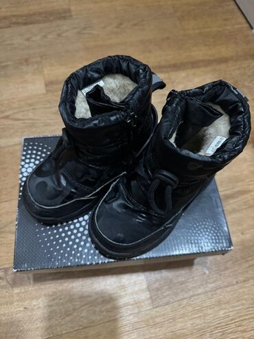 домашний батут: Детские зимние сапоги - Цвет: черный с ненавязчивым камуфляжным