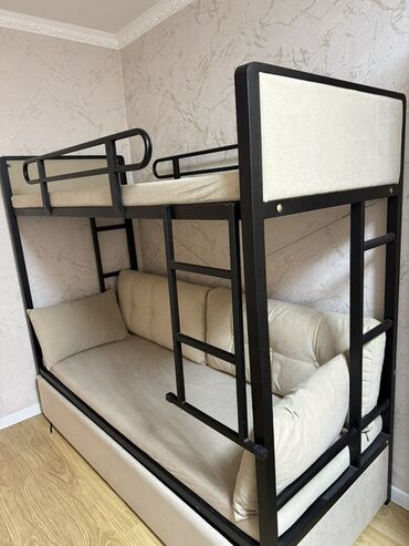 диван двухъярусная кровать трансформер: Двухъярусная кровать-диван с металлическим каркасом - Формат: нижний