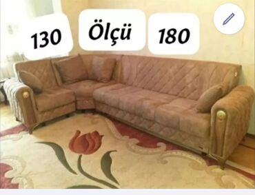 Mətbəx mebeli: Künc divan, İşlənmiş, Açılan, Bazalı, Parça, Çatdırılma yoxdur