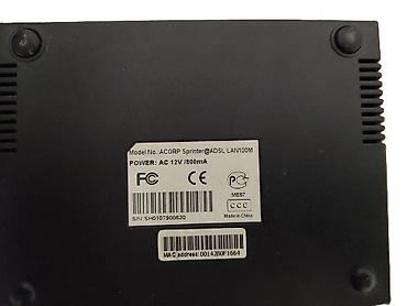modem adsl: Acorp Sprinter@ADSL LAN120M marşrutizator. Router funksiyalı — 3