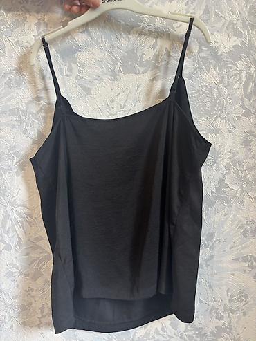 stringer alt geyimi: Qara rəngli qadın topu Brand: Only - Model: nazik qayışlı, V-vari — 2