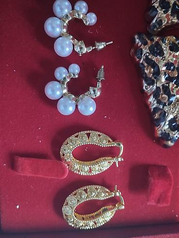 Bijuteriya dəstləri: Bijuteriya dəsti – müxtəlif aksesuarlar - Turkuaz rəngli baş bəzəyi — 23