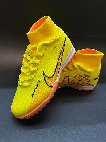 Бутсы: Футбольные сороконожки Nike Air zoom с высоким верхом, обеспечивающим — 14