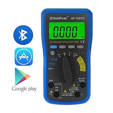 multimetr: HoldPeak HP-90EPD Rəqəmsal Multimetr Bluetooth bağlantılı ağıllı — 1