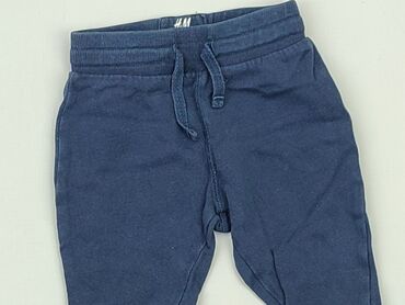 niebieski top stradivarius: Spodnie dresowe, H&M, 0-3 m, stan - Dobry