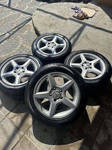 r16 mersedes: Mercedes-Benz AMG tərzli 5 şüalı yüngül lehimli disk və (4 ədəd) R16 — 1