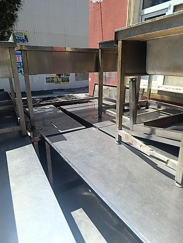 stainless steel: Nejaveka stol. stul . aspirator . yuyucuxana. qaz pilətəsi. setkalar — 5