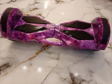 Электротранспорт: Özünütarazlayan skuter (hoverboard) – bənövşəyi “qalaktika” dizaynı — 3