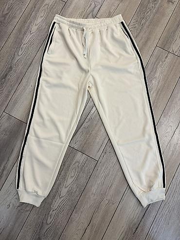 nike tech flecce: Спортивный костюм (куртка + брюки), цвет айвори с контрастными черными — 3