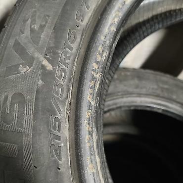 мокрый: Шины 215 / 55 / R 16, Лето, Б/у, 1 шт, Легковые, Корея, Hankook — 4