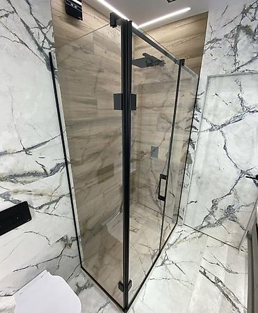 Душевые перегородки и ограждения: Душевая перегородка, как в дизайнерских проектах Минимум металла — 10