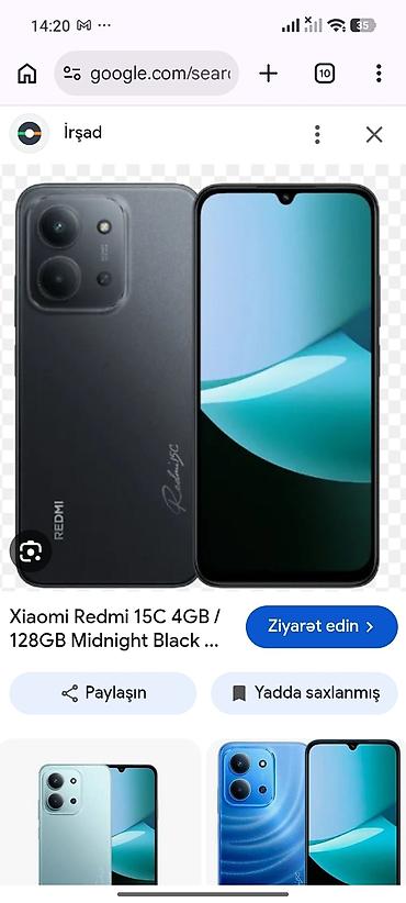 Mobil telefonlar: Redmi 128 GB, rəng - Qara, Barmaq izi — 1