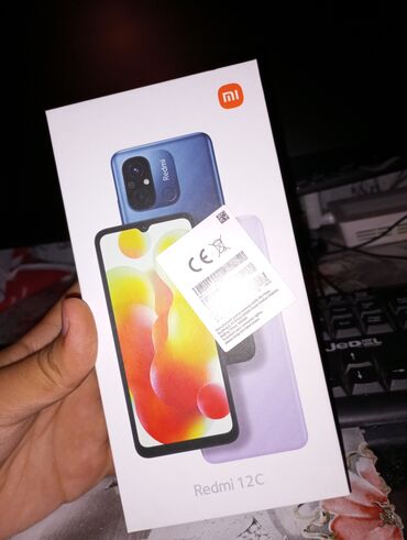 telefon nomreleri: Xiaomi Redmi 12C, 128 ГБ, цвет - Черный, 
 Две SIM карты, Face ID