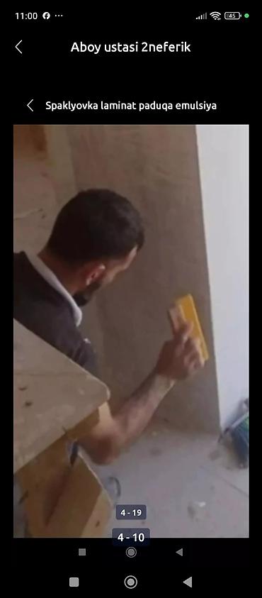 Malyar işləri: Malyar şpoklyovka aboy ustasi her cür Aboylarin vurulması malyar — 8