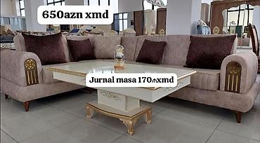 Künc divan və jurnal masası dəsti - Künc divan: geniş oturma sahəsi