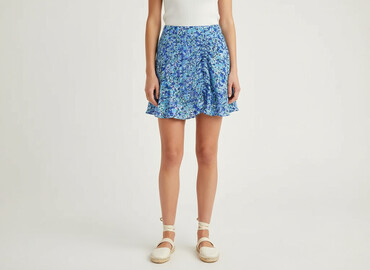 jeansowe spódnice midi z rozcięciem: Women`s skirt, size S