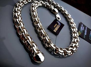 Серебряные цепочки: Серебряные Цепи и Браслеты Серебро 925 проба Ручная — 23