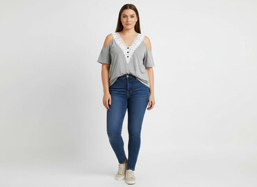 Bluzki: Shein Curve, Bluzka damska, rozmiar 2XL