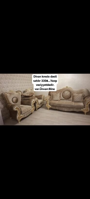 xacmaz mebel: Di̇van-kravat, İşlənmiş, Açılmayan, Bazasız, Parça, Çatdırılma yoxdur