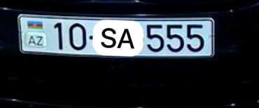 Avtomobil üçün alətlər: Avtomobil üçün Azərbaycan dövlət nömrə nişanı. Bu nişan "10 SA 555"