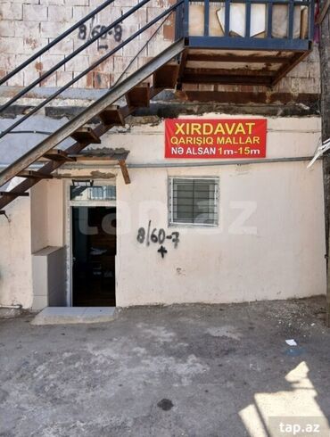 Qarajlar: Ticarət obyektinin içərisində artıq quraşdırılmış rəflər, asılqanlar