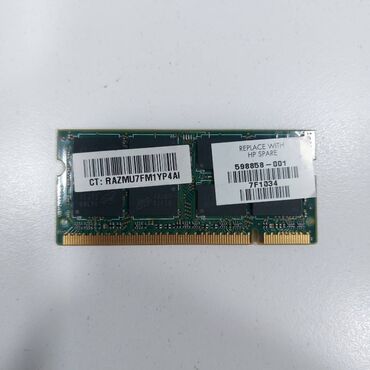 Operativ yaddaş (RAM): Operativ Yaddaş "DDR2 2GB 667/800Mhz Sodimm" SAYLA ALANA VƏ USTALARA — 13