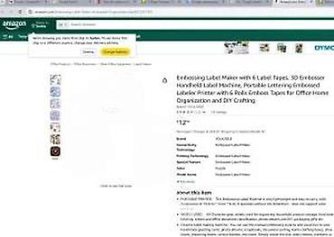 Ostali ručni alati: Ručni uređaj za reljefno ispisivanje etiketa – Crelando - Tip — 10