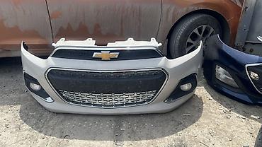 lancer 9: Передний бампер в сборе для Chevrolet Spark 8 (рестайлинг). Молочный — 1