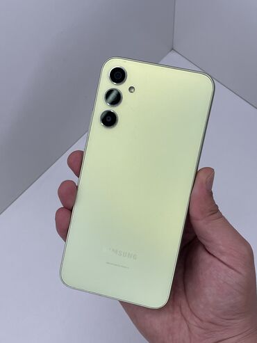 телефон койгуч: Samsung Galaxy A34, Б/у, 128 ГБ, цвет - Желтый, 2 SIM