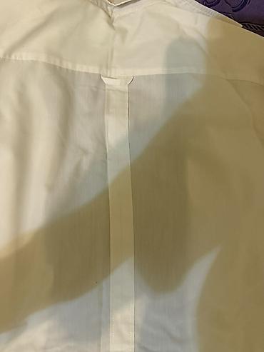 tibbi spirt: Ağ rəngli qısaqol iş köynəyi/laboratoriya üst köynəyi — 3