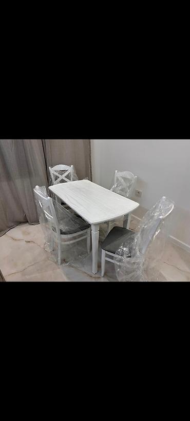 tek termolar: Mətbəx üçün, Yeni, Açılmayan, Dördbucaq masa, 4 stul — 3