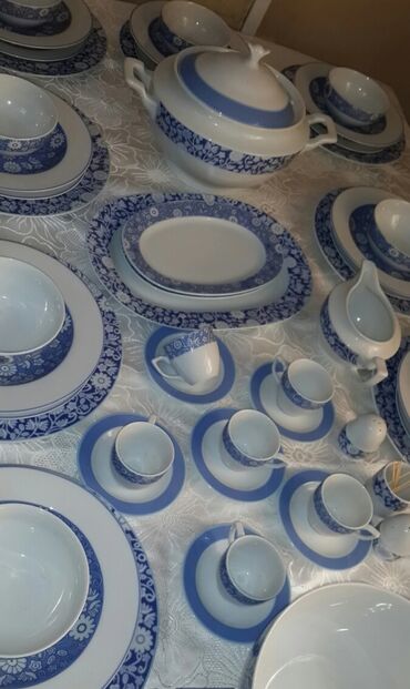 Nahar dəstləri və servizlər: Nahar dəsti, rəng - Ağ, Farfor, 12 nəfərlik, Türkiyə — 13