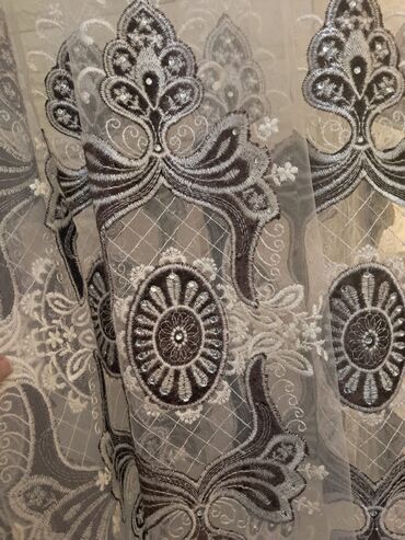 Pərdə və tüllər: Yeni, Tül, rəng - Ağ — 5