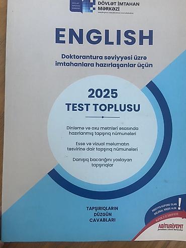 Kitablar və jurnallar: Məhsul: “ENGLISH – 2025 Test Toplusu” (Dövlət İmtahan Mərkəzi) — 1