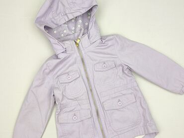 kurtka koszulowa w kratę dla dziewczynki: Kurtka przejściowa, H&M, 2-3 lat, 92-98 cm, stan - Bardzo dobry