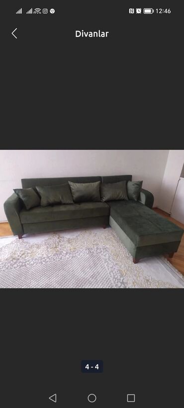 Divanlar: Künc divan, Yeni, Açılan, Bazalı, Parça, Ödənişli çatdırılma — 13