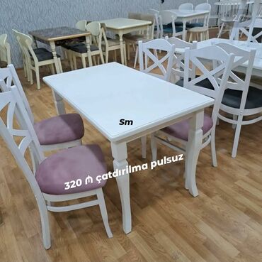 Sifarişlə masa və oturacaq dəstləri: ✔️Sifarişlə✔️ ✔️Kuxna üçün stol stul dəsti✨✨. 2 stul masa künc divan — 14