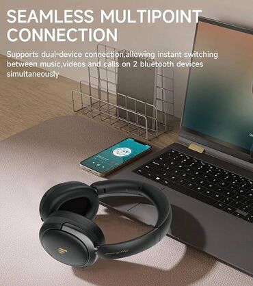 Qulaqcıqlar: 🎧 Edifier Atom Max Headphone Atom Max qulaqlığı ilə anı yaşayın: 45 — 8