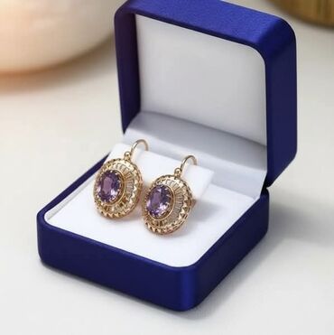 Minđuše: Vintage inspirisane viseće minđuše – ovalni kristali sa okvirom od — 1