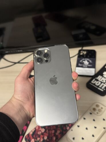 Apple iPhone: IPhone 12 Pro Max, Новый, 128 ГБ, Jet Black, Защитное стекло, Чехол, 72 % — 2