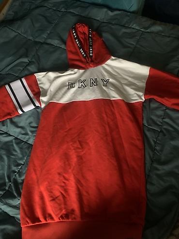 vosak za nausnice: DKNY duks/haljina sa kapuljačom - Model: duži duks (tunika/mini — 1