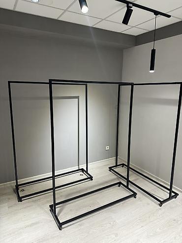 Мебель на заказ: Вешалка лофт Из металла Качественно Размер:1800х1300х400 Есть — 3