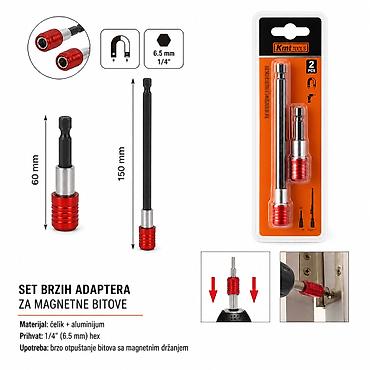KMT Brzi set bitova 2315115 Set brzih adaptera za magnetne bitove –