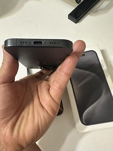iphone 10plus: IPhone 15 Pro, Б/у, Black Titanium, Коробка, 87 % — 5