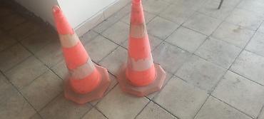 kredit opel: Trafik təhlükəsizlik konusları (narıncı-ağ zolaqlı) - Material: sıx — 5